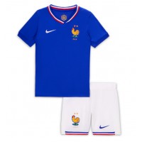 Camisa de time de futebol França Replicas 1º Equipamento Infantil Europeu 2024 Manga Curta (+ Calças curtas)